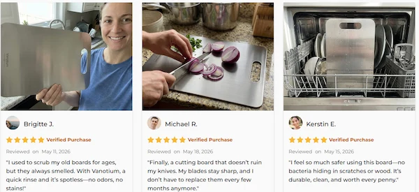 Customer Reviews – Vanotium Cutting Board