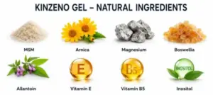 Kinzeno Massage Gel Ingredients